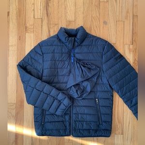 Michael Kors Puffer Packable Winter Coat with Zipper and Pack